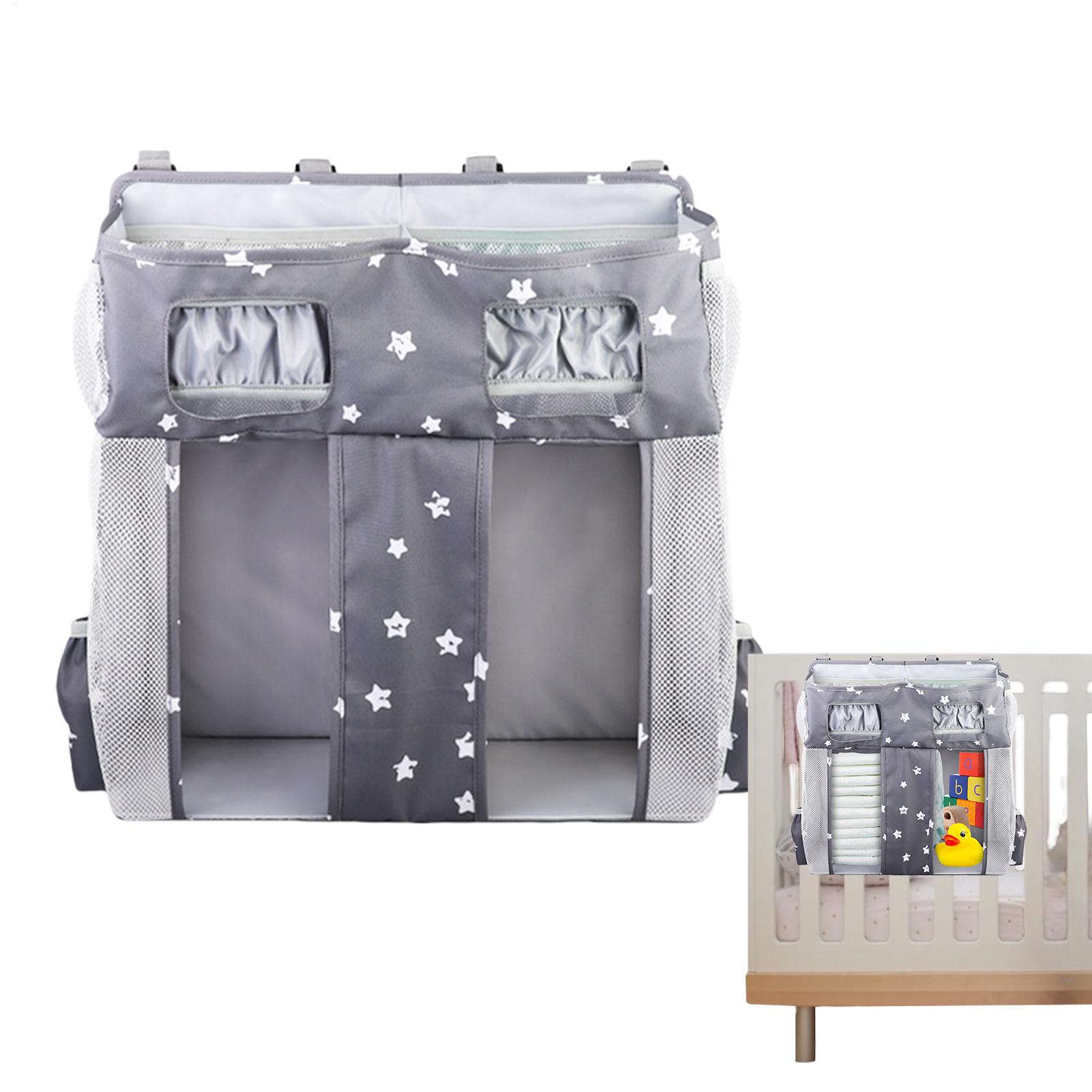 Baby Nursery Backpack - Bedside Storage Organizer Large Oxford Crib