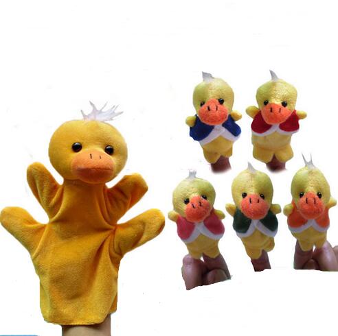 Baby Nursery Rhymes - 1set=6pcs (1 Hand Puppet+5 Finger Puppets)Nursery