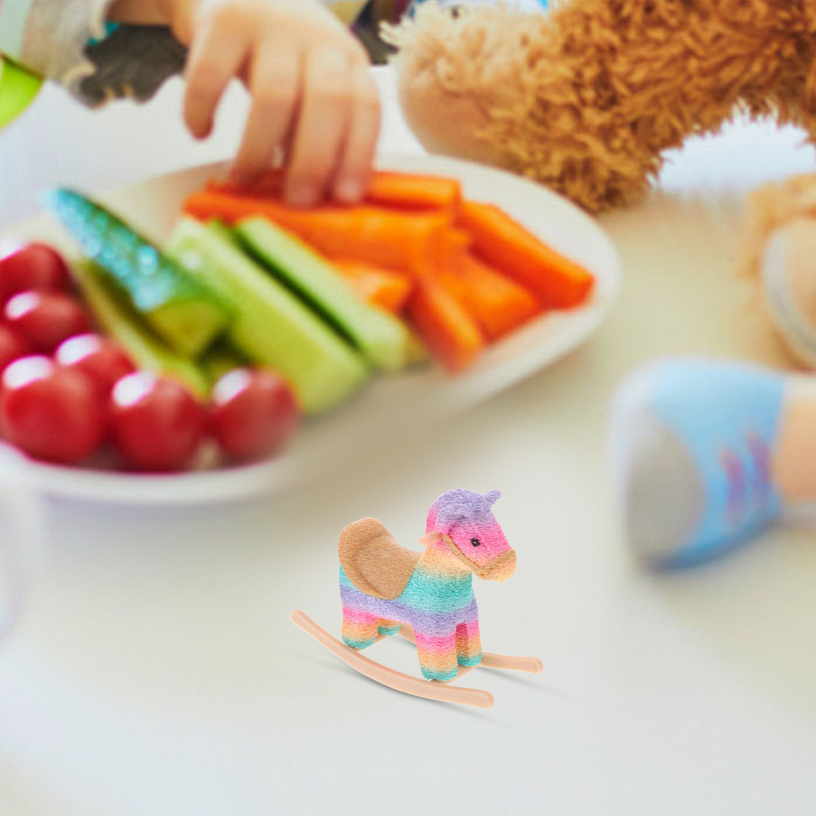 Baby Nursery Chair - Miniature Rocking Horse Chair Cute Cartoon