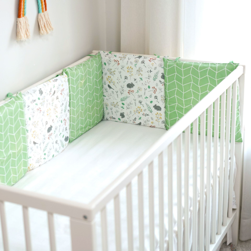 Baby Nursery Bedding Sets - 6pcs Baby Bumpers for Crib 30x30cm