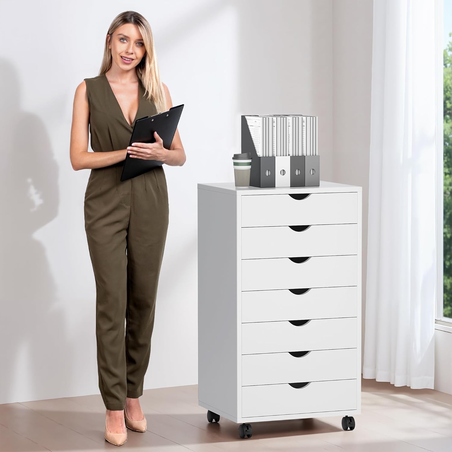 Drawer Dresser White - Corner Dresser 7 Drawer Storage with
