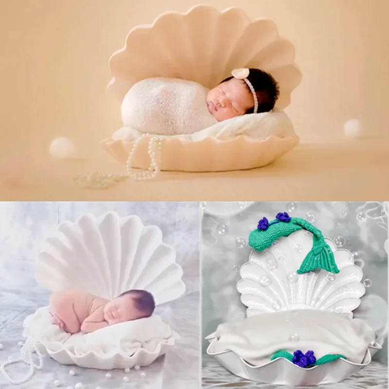 Baby Nursery Chair - Newborn Photography Props Iron Shell Bed