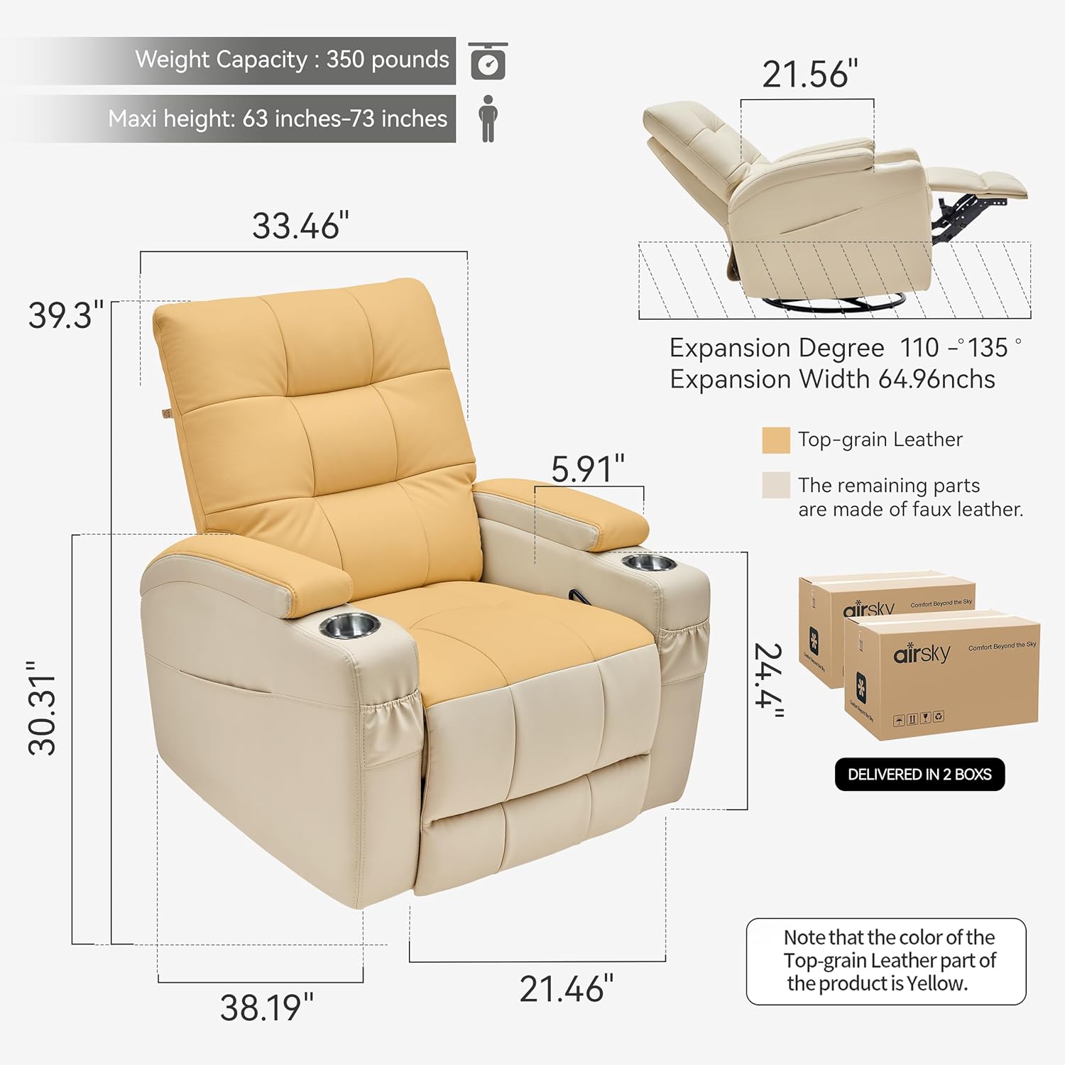 #Leather Recliner Chair, Swive - đánh giá và giá Rocking Chair Nursery
