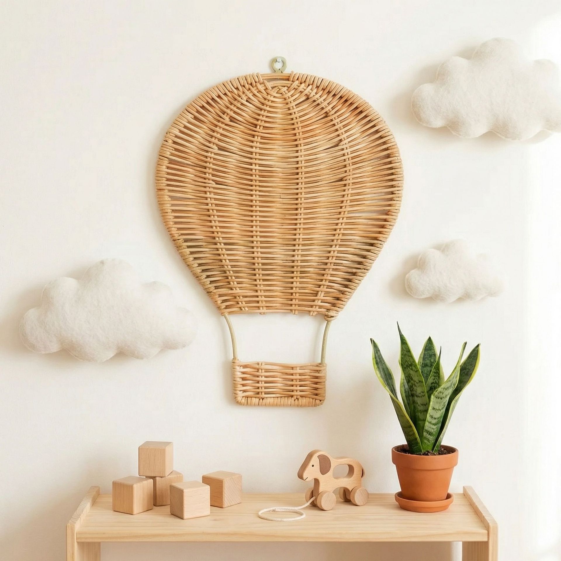 Handmade Rattan Woven Hot Air  - đánh giá và giá Baby Nursery Hot Air Balloon