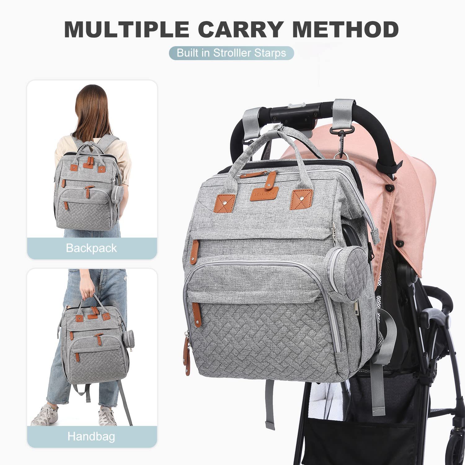Multifunctional Baby Bag for M - đánh giá và giá Baby Nursery Backpack
