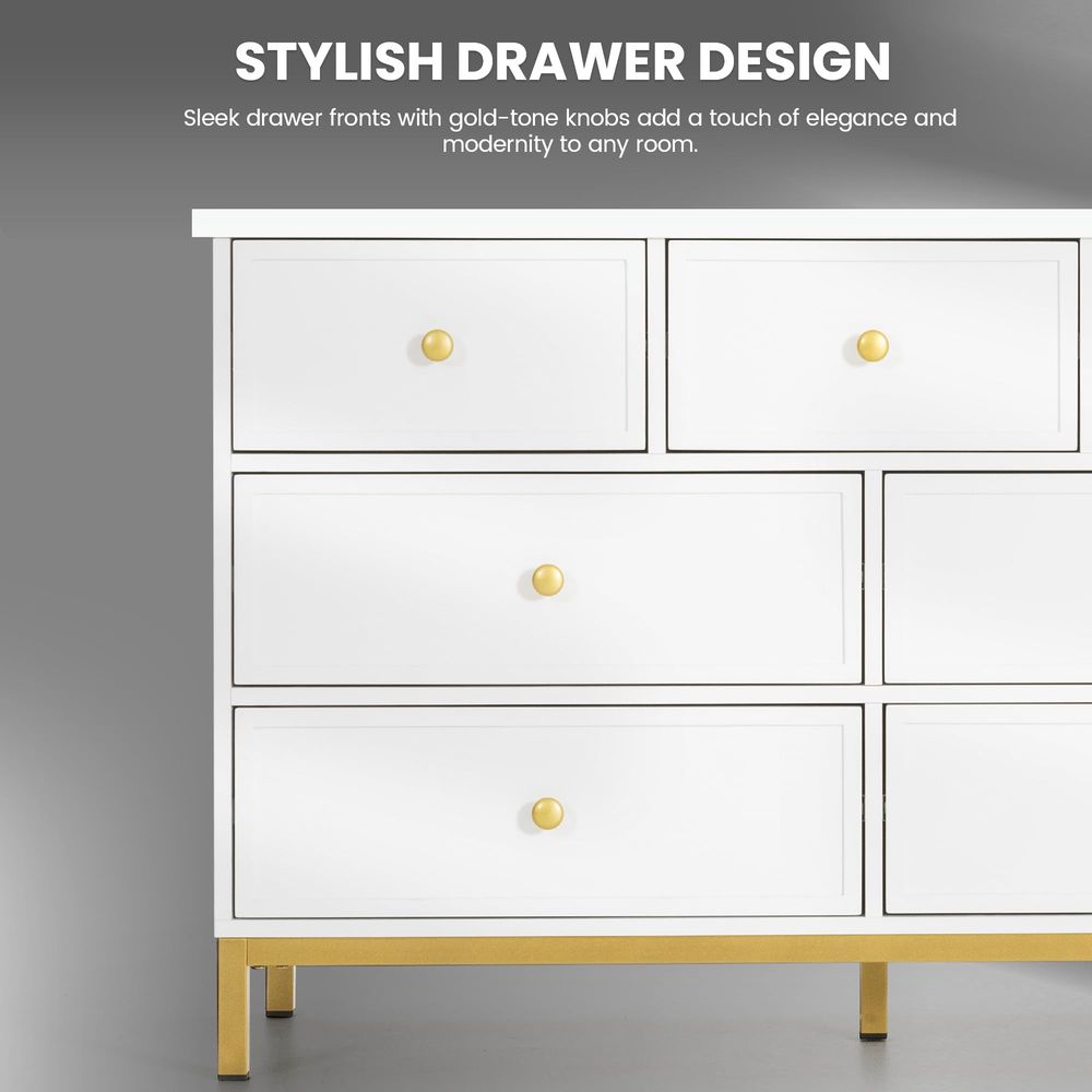 Modern 7Drawer White Dresser,4 - đánh giá và giá Drawer Dresser White