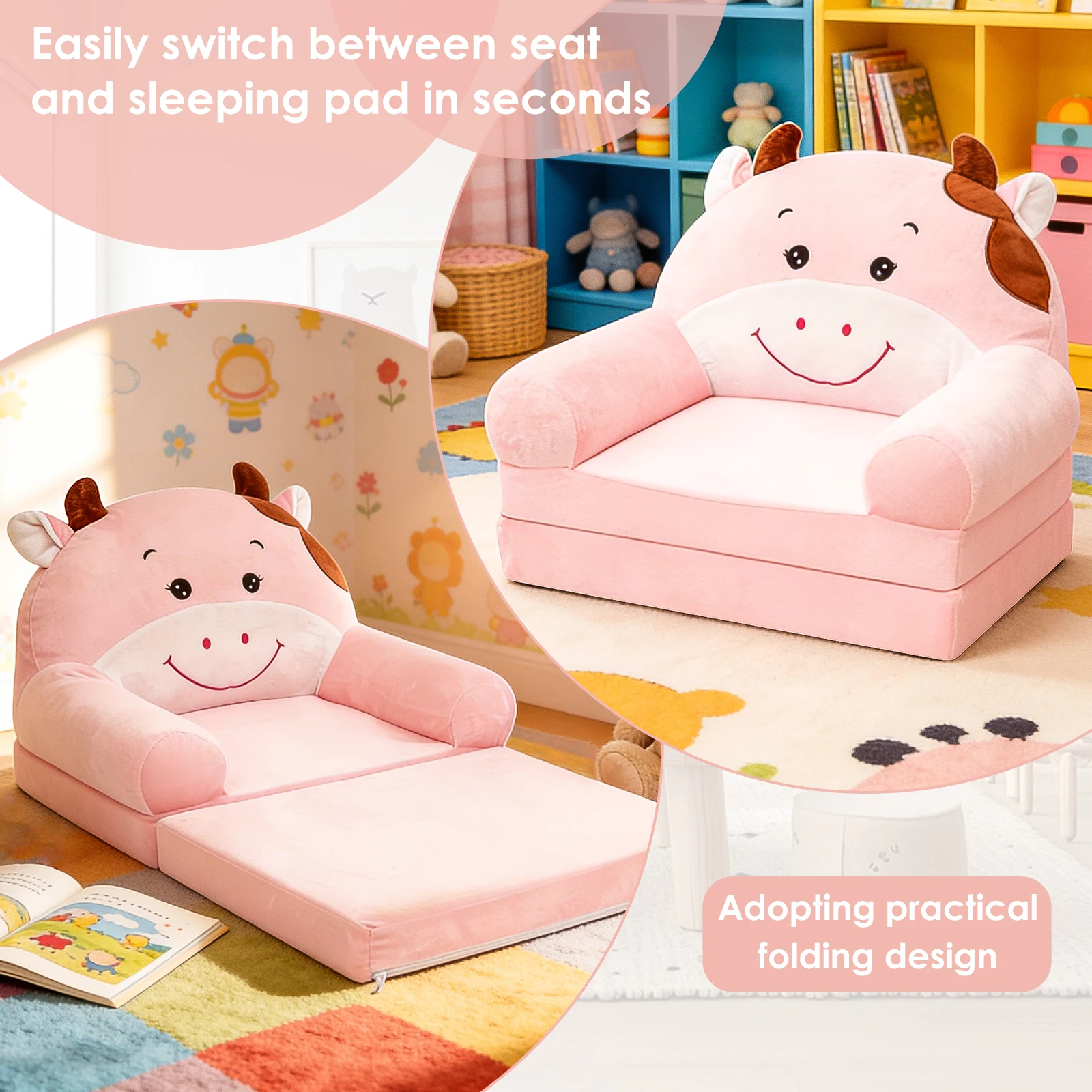 Foldable Kids Sofa Baby Seat C - đánh giá và giá Baby Nursery Chair
