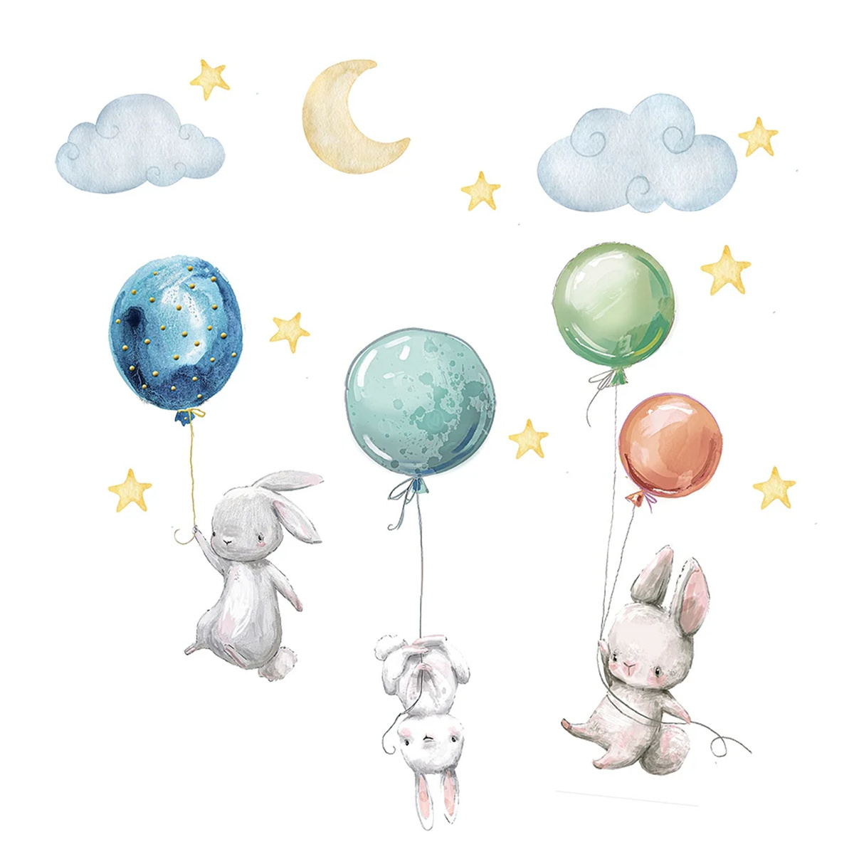 Cartoon Hot Air Balloon Animal - đánh giá và giá Baby Nursery Hot Air Balloon