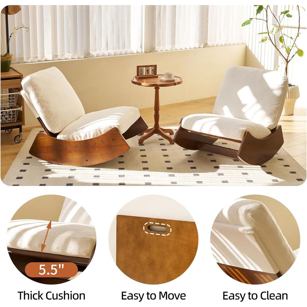 Tall Back Boucle Fabric Glider - đánh giá và giá Rocking Chair Nursery