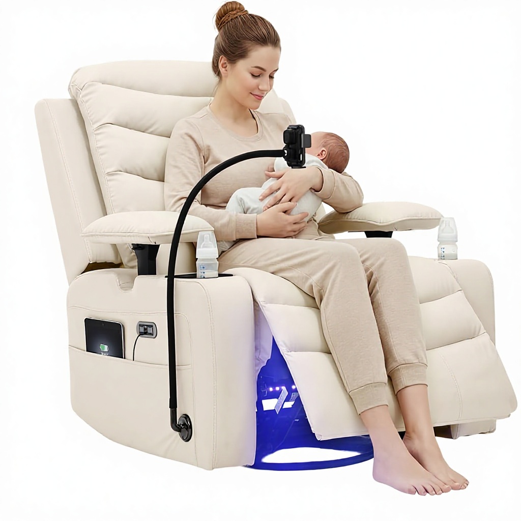 Power Glider Recliner Nursery  - đánh giá và giá Rocking Chair Nursery