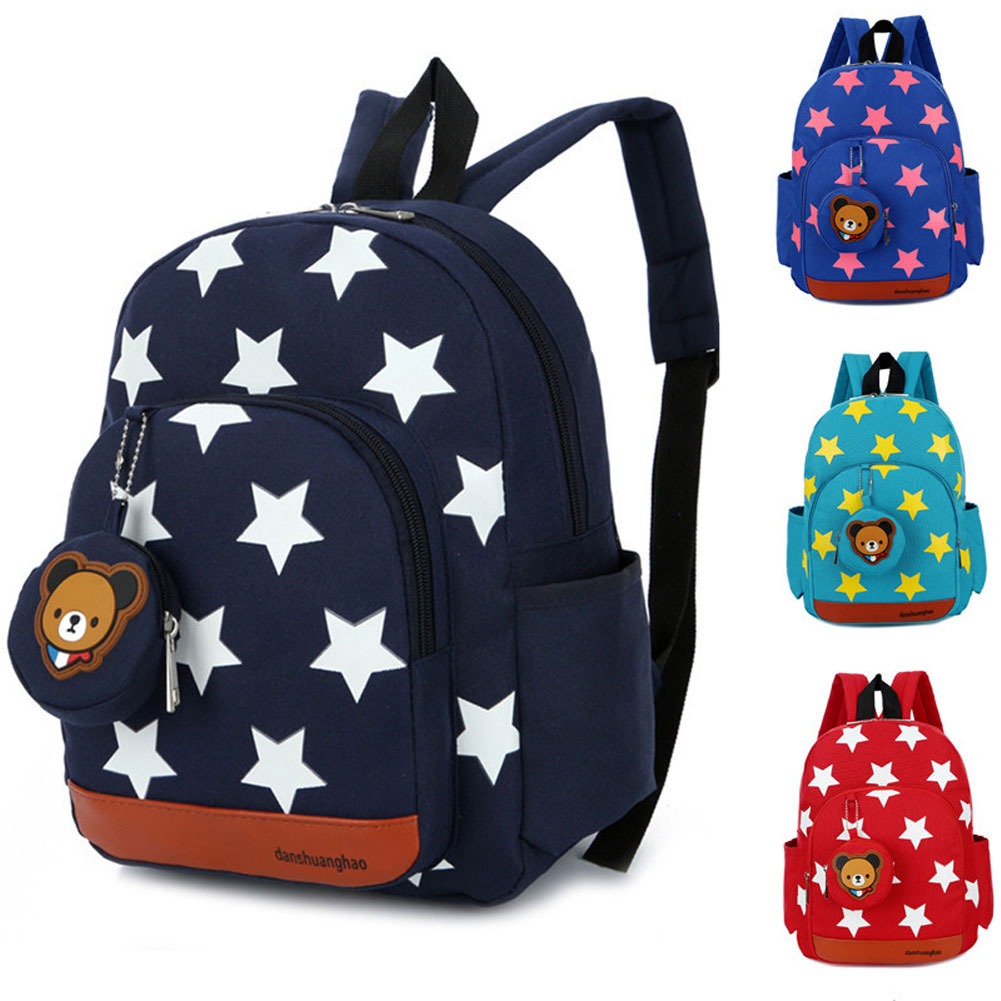 Stars Printing Nylon Children  - đánh giá và giá Baby Nursery Backpack