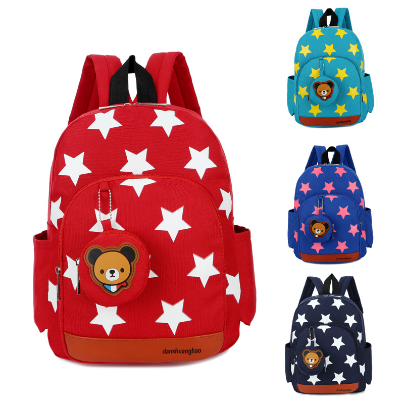 Stars Printing Nylon Children  - đánh giá và giá Baby Nursery Backpack