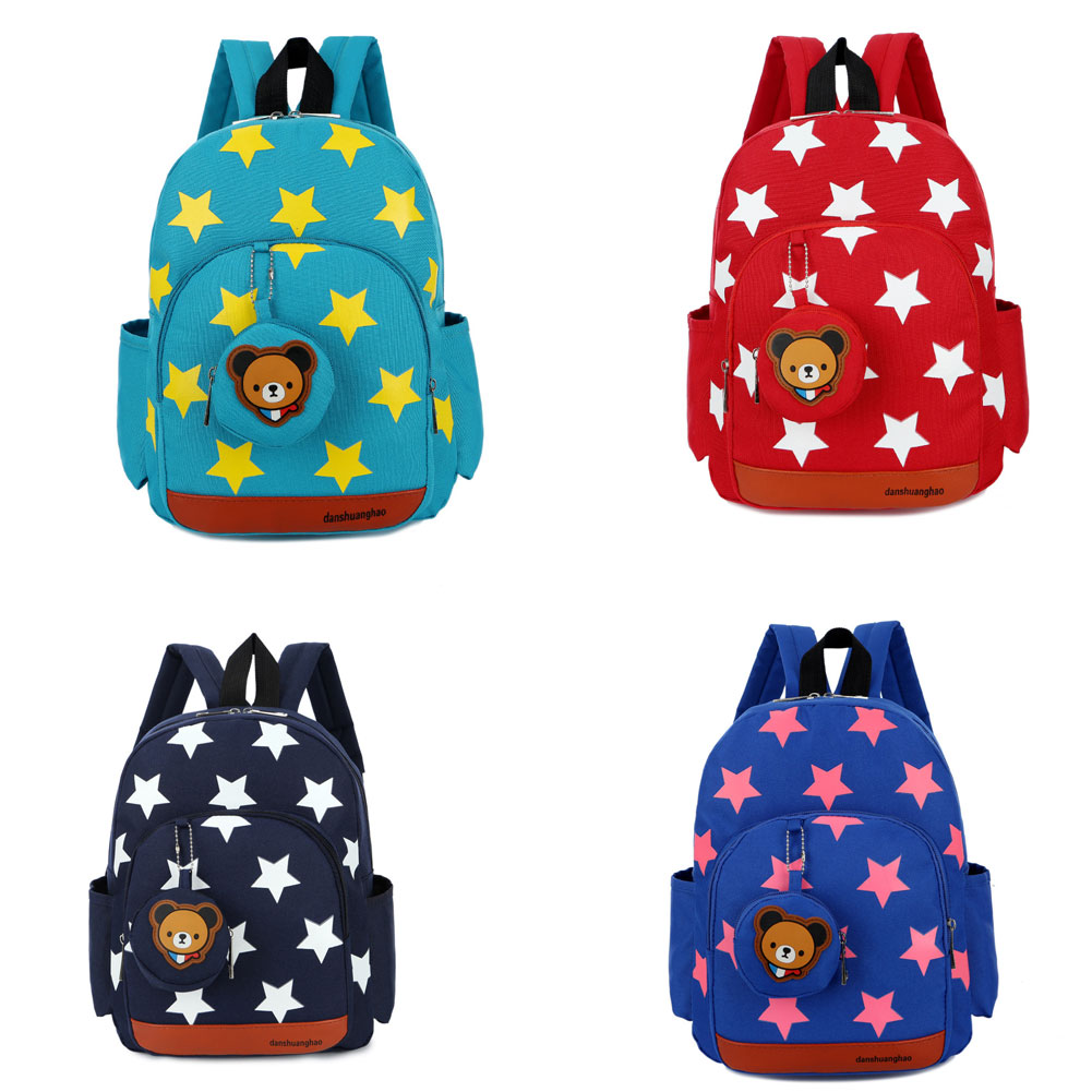 Stars Printing Nylon Children  - đánh giá và giá Baby Nursery Backpack