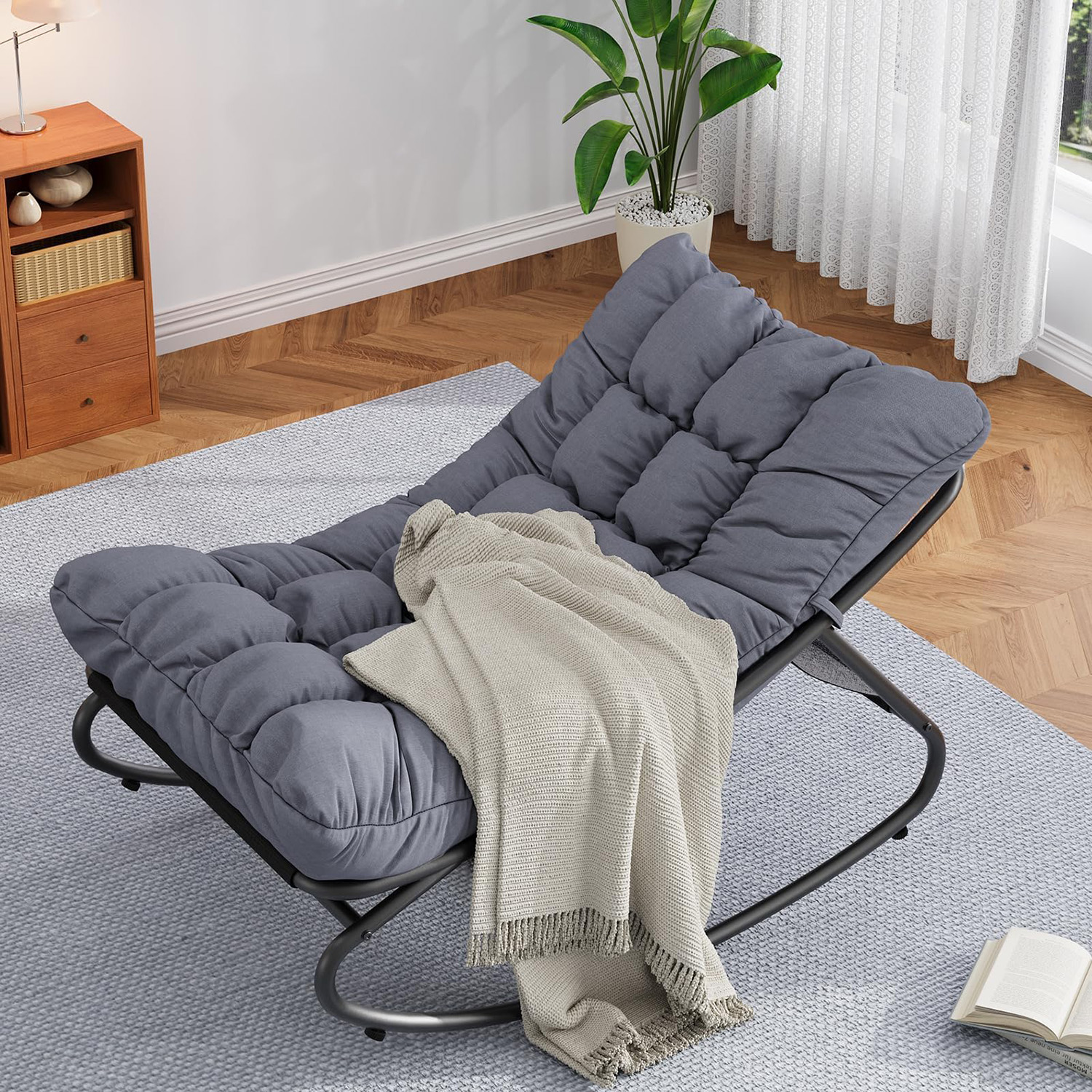 Rocking Papasan Chair For Adul - đánh giá và giá Rocking Chair Nursery