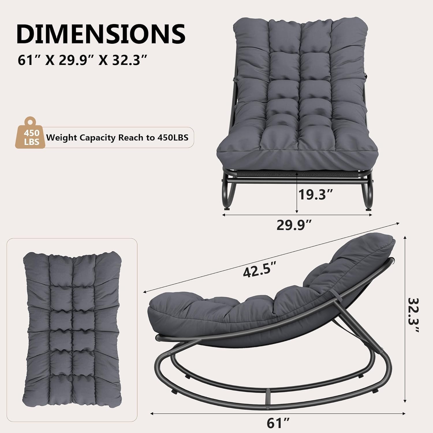 Rocking Papasan Chair For Adul - đánh giá và giá Rocking Chair Nursery