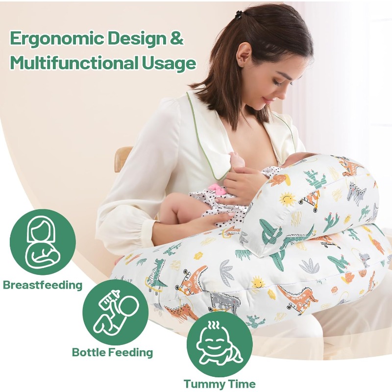 Nursing Pillow with Animal Pri - đánh giá và giá Nursing Cover Breastfeeding