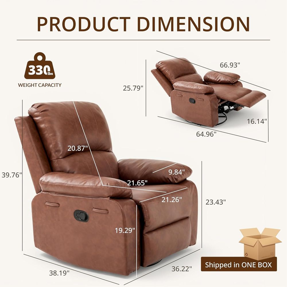 360° Swivel Rocking Leather Re - đánh giá và giá Rocking Chair Nursery