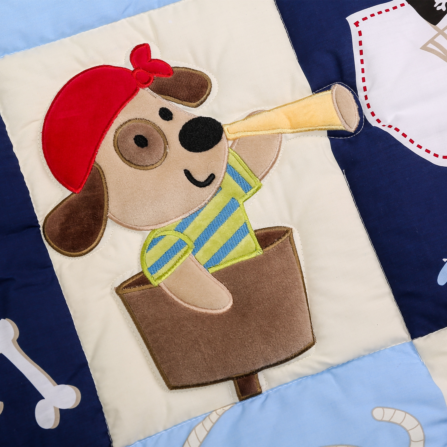 7Pcs Cartoon Baby Crib Bedding - đánh giá và giá Baby Nursery Bedding Sets