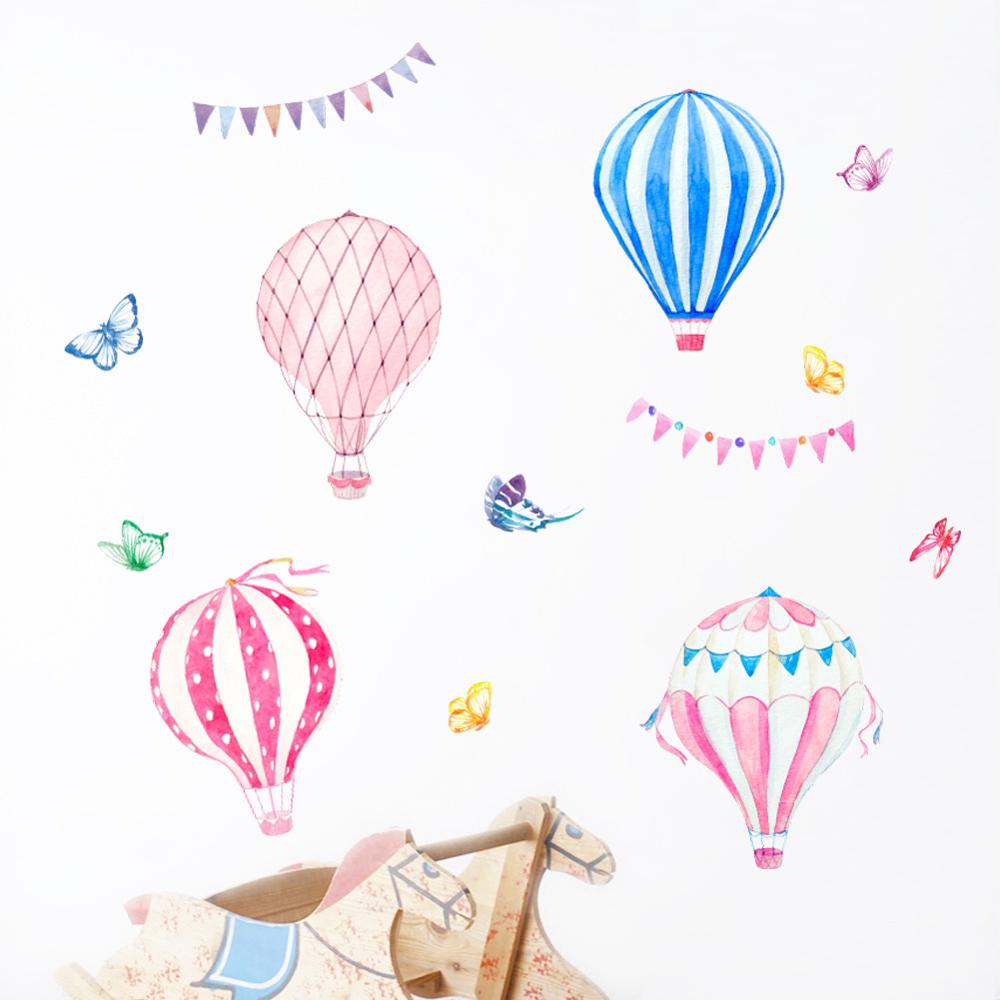 Cartoon Hot Air Balloon Wall S - đánh giá và giá Baby Nursery Hot Air Balloon