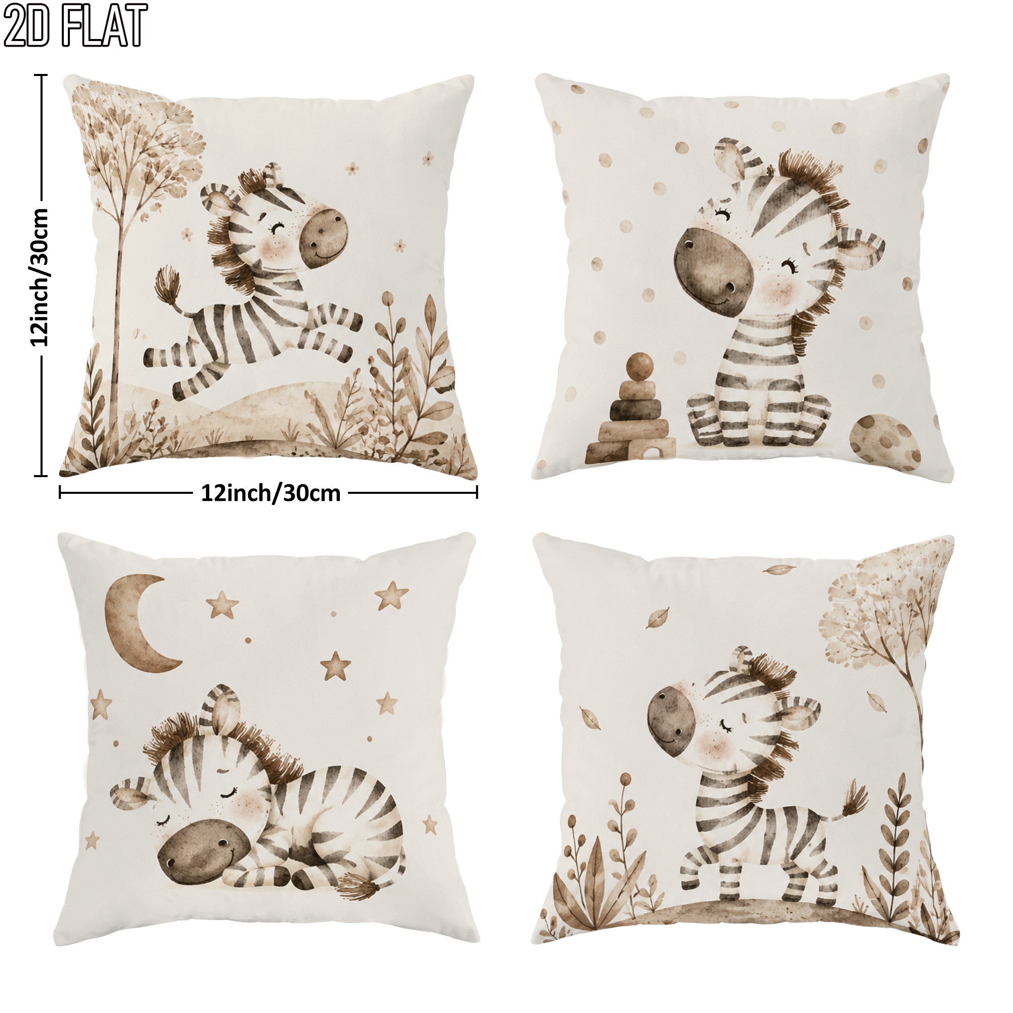Cute Zebra Nursery Pillowcase  - đánh giá và giá Baby Nursery Bedding Sets