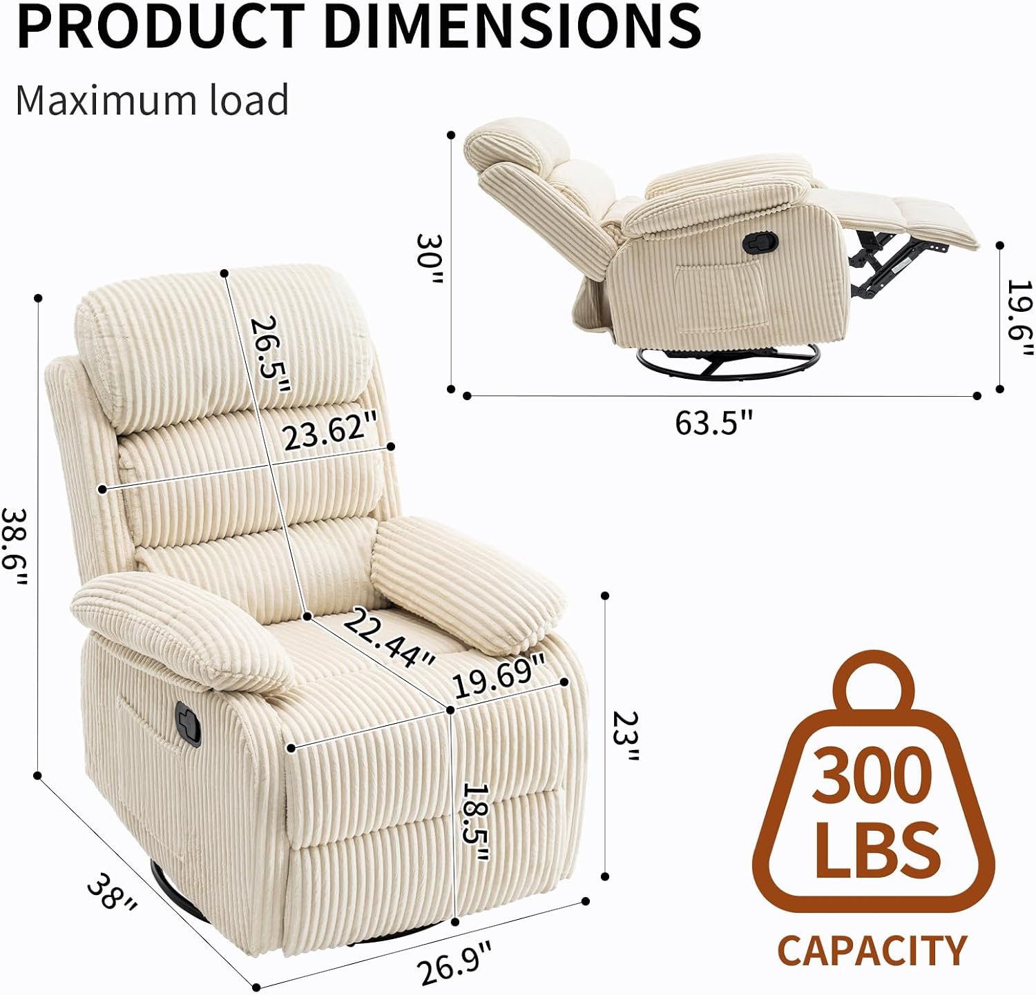 Adult 360° Rocking Recliner Ch - đánh giá và giá Rocking Chair Nursery