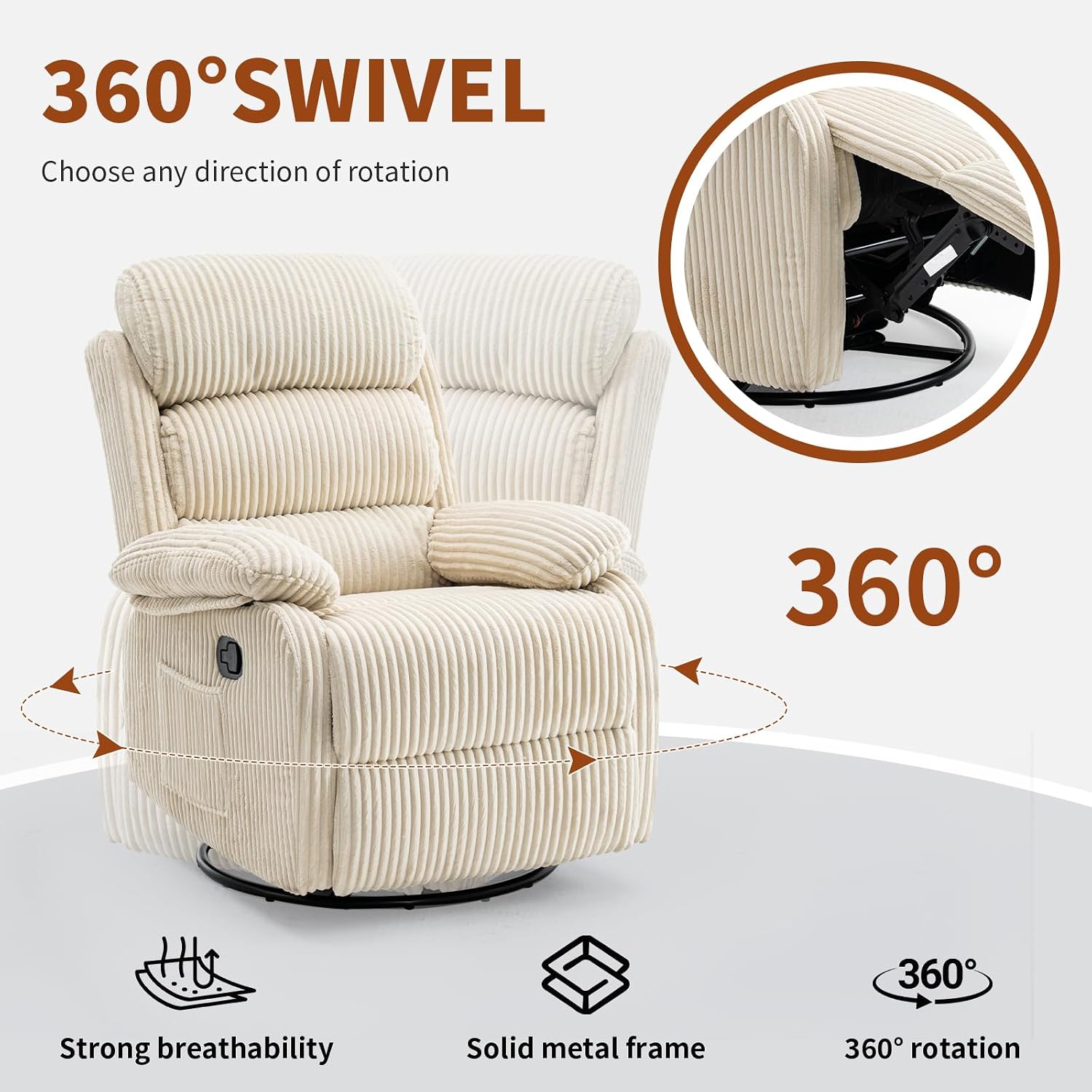Adult 360° Rocking Recliner Ch - đánh giá và giá Rocking Chair Nursery