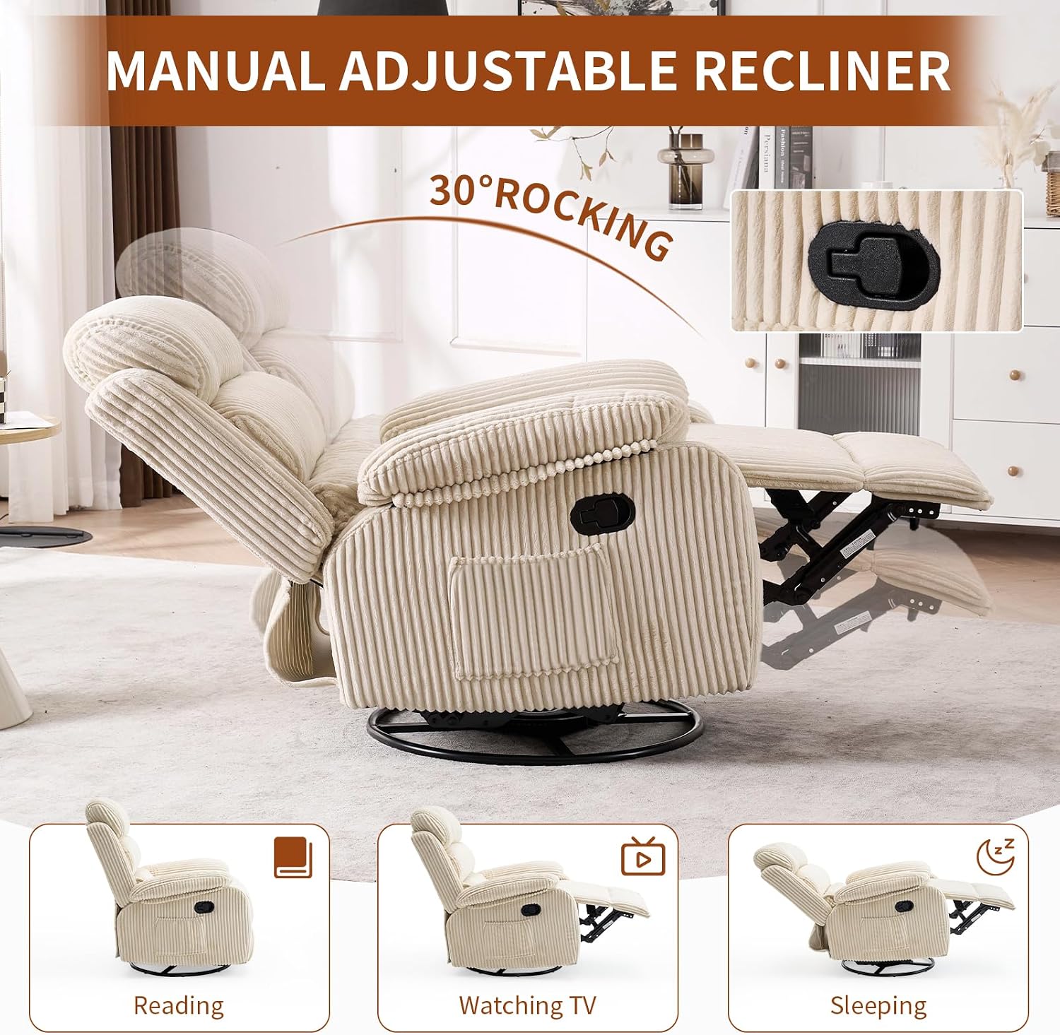 Adult 360° Rocking Recliner Ch - đánh giá và giá Rocking Chair Nursery