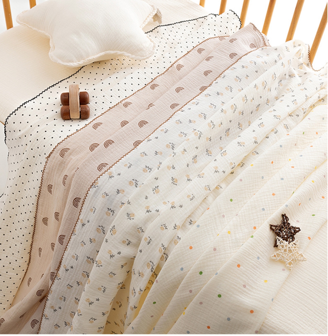 100*130cm Summer Baby Swaddle  - đánh giá và giá Baby Girl Nursery Quilt