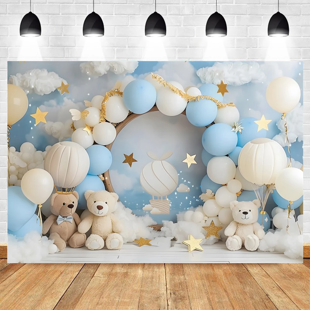 Hot Air Balloons Bear Baby Sho - đánh giá và giá Baby Nursery Hot Air Balloon