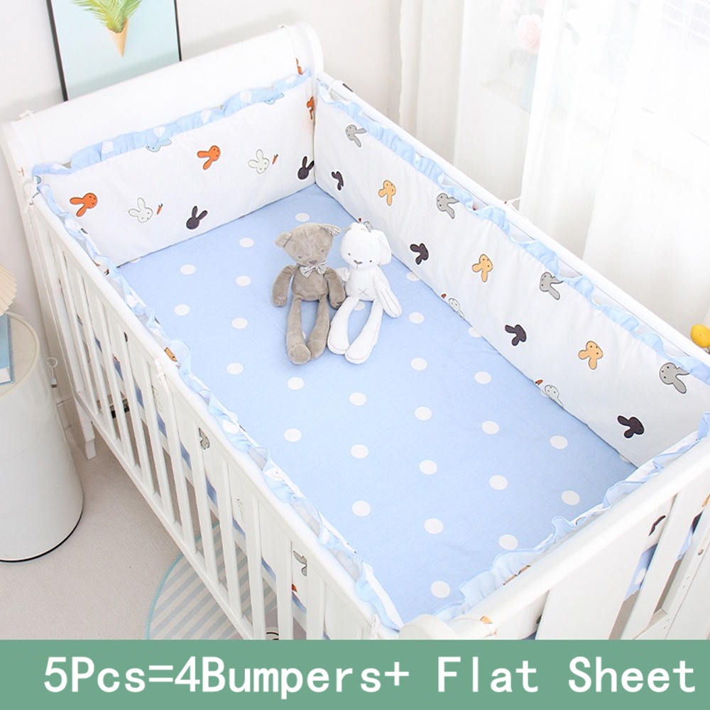 5Pcs Crib Bedding Set Girl Bab - đánh giá và giá Baby Nursery Bedding Sets