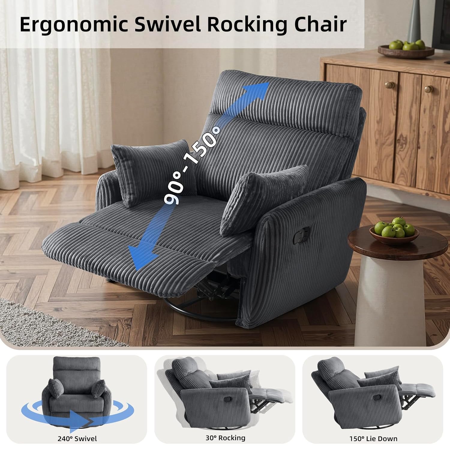 #Swivel Nursery Glider Recline - đánh giá và giá Rocking Chair Nursery