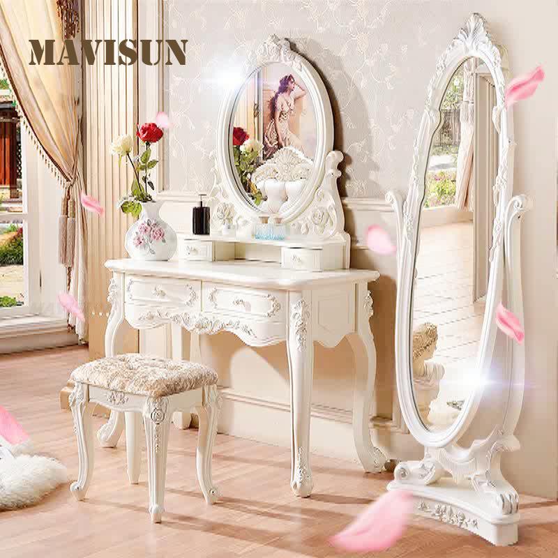 White European Dressing Table  - đánh giá và giá Drawer Dresser White