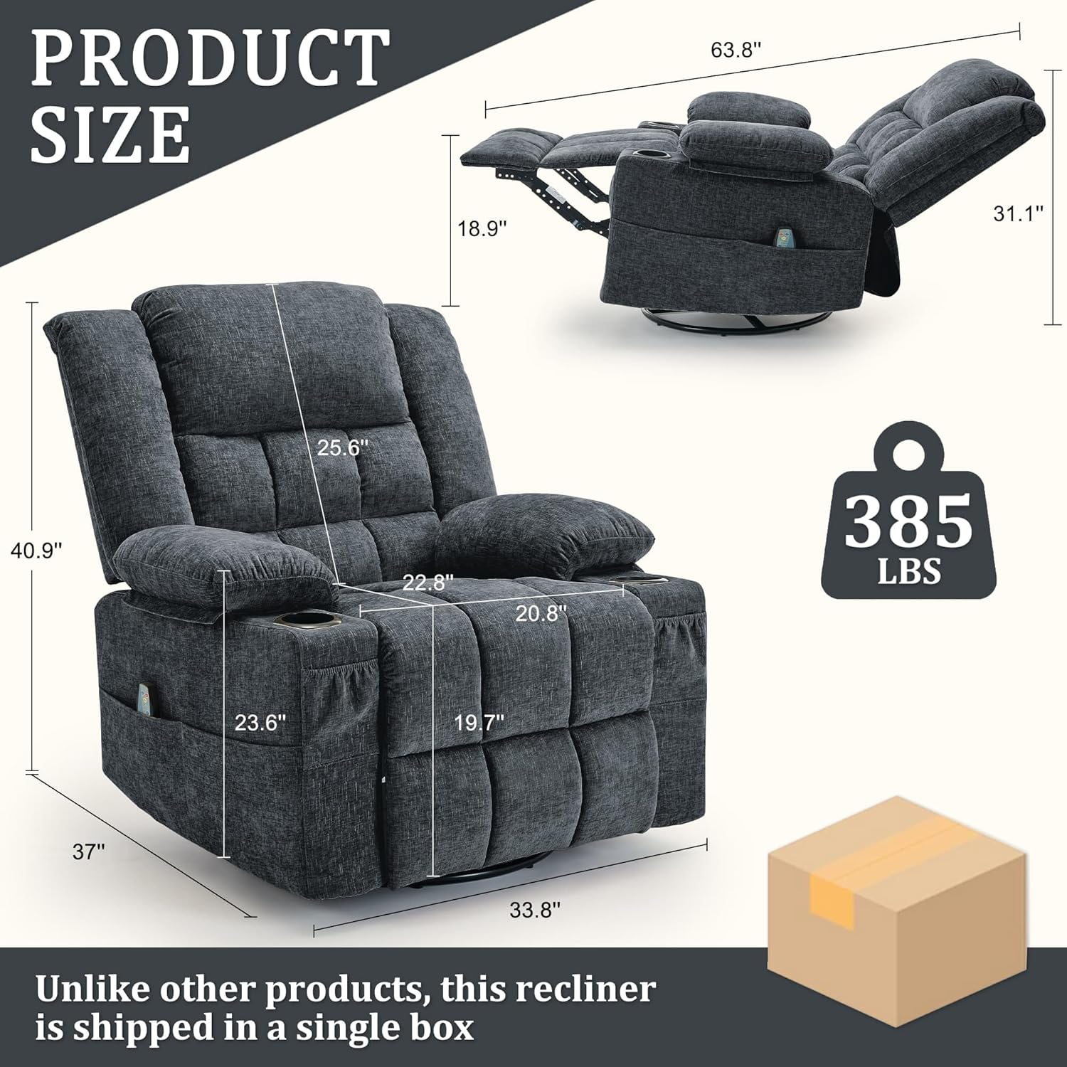 360° Swivel Rocker Recliner fo - đánh giá và giá Rocking Chair Nursery