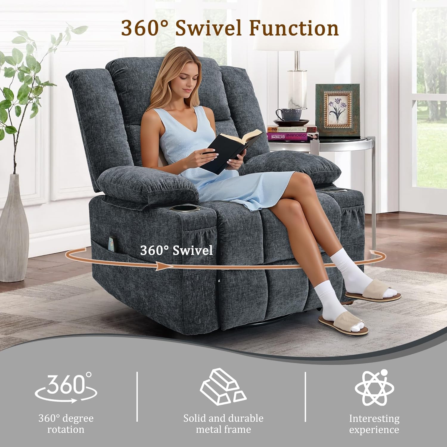 360° Swivel Rocker Recliner fo - đánh giá và giá Rocking Chair Nursery