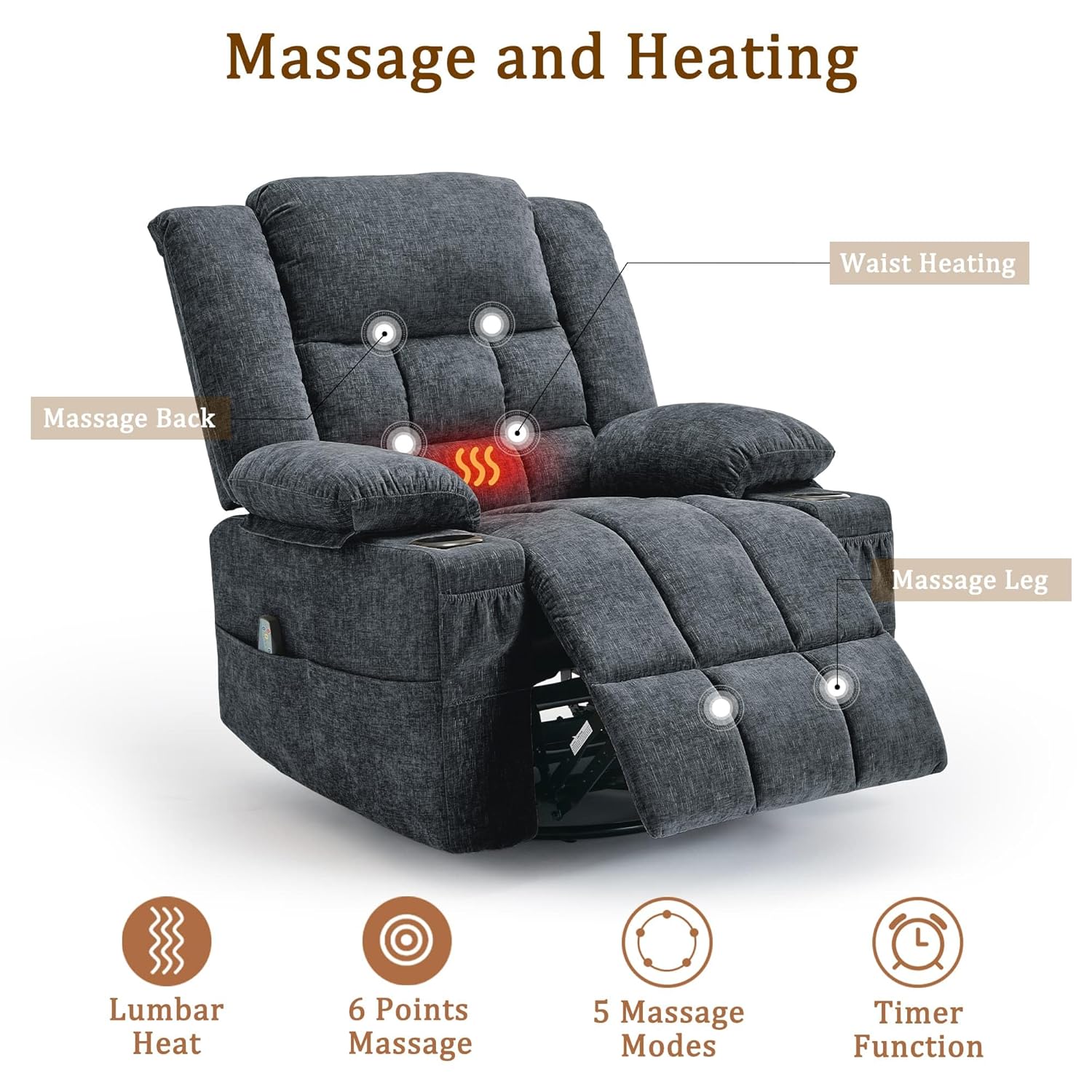 360° Swivel Rocker Recliner fo - đánh giá và giá Rocking Chair Nursery