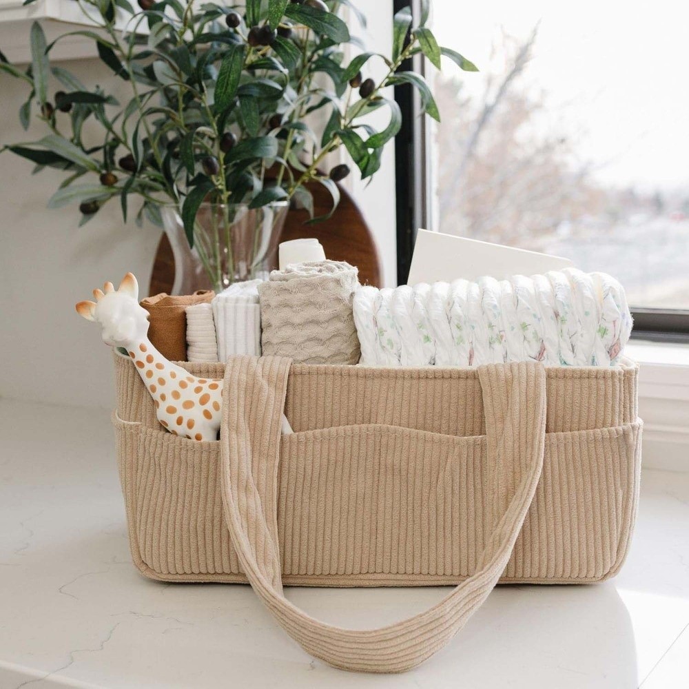 Corduroy Bag Large Capacity Di - đánh giá và giá Baby Nursery Backpack